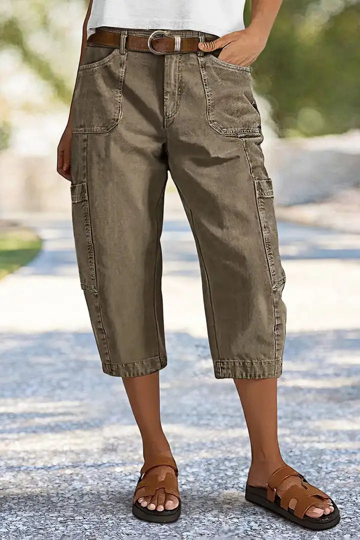 Harper | Casual Cargo Capri Trousers