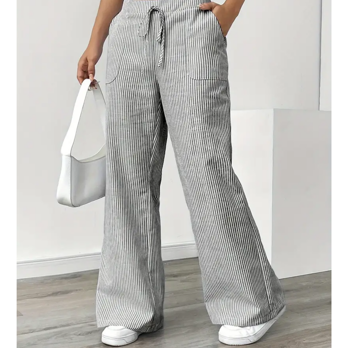 Amber™ | Striped Trousers With Pockets