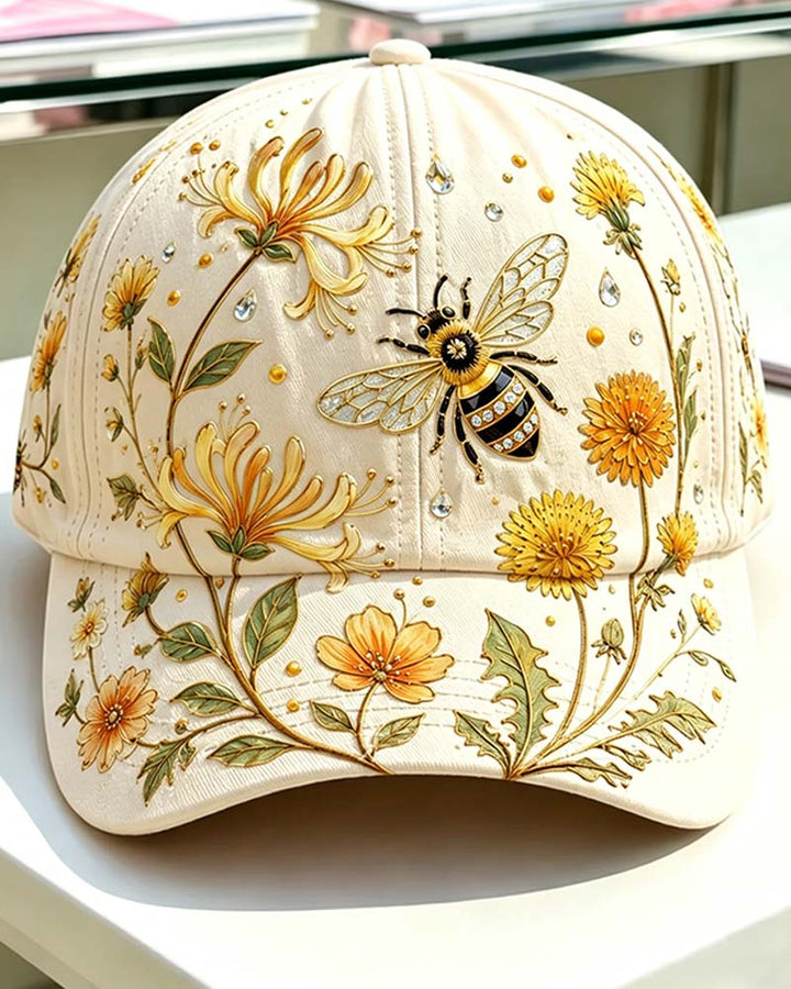 Flora | Embroidered Butterfly Baseball Cap