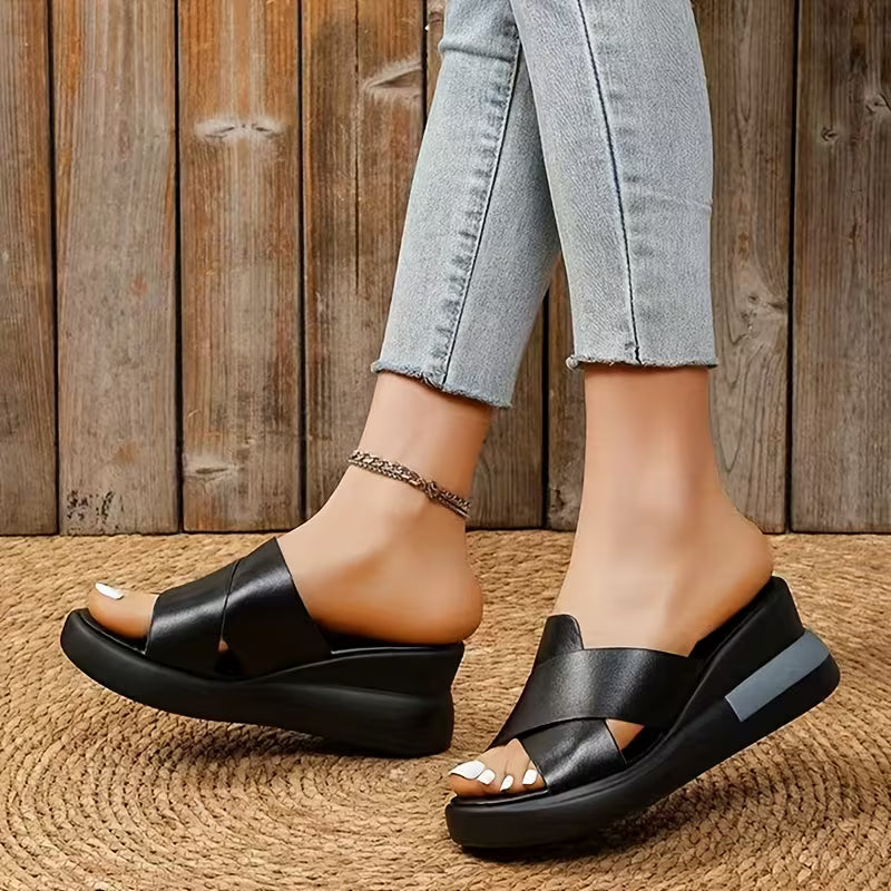 Coralie | Platform Wedge Sandals