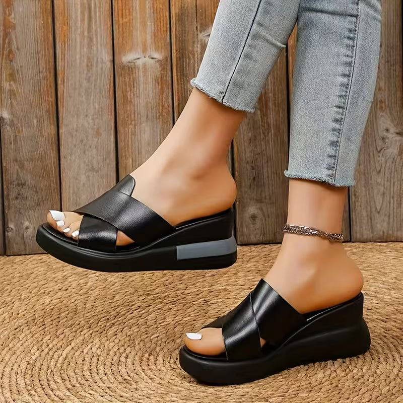 Coralie | Platform Wedge Sandals