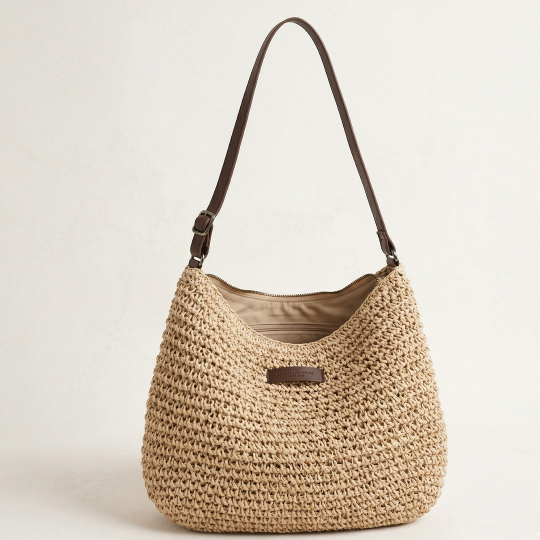 Isla Woven Shoulder Bag