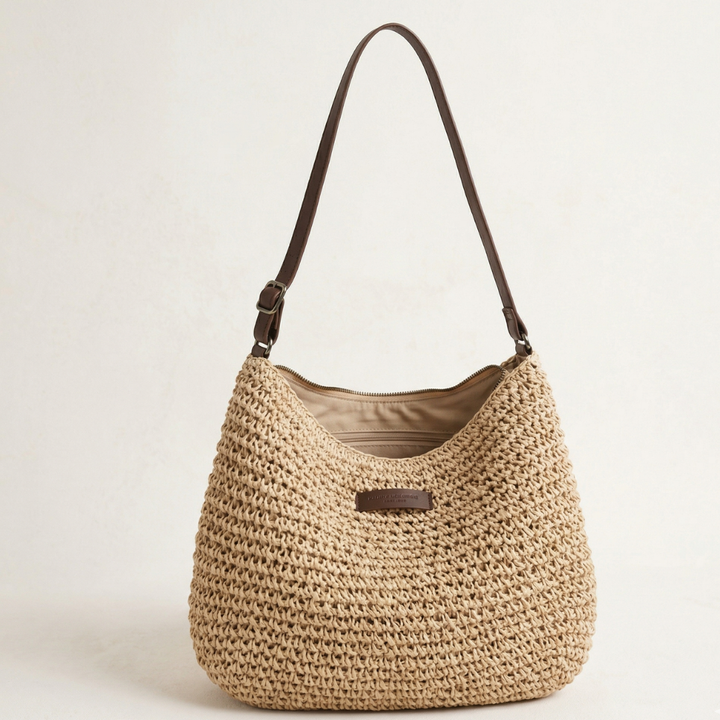 Isla Woven Shoulder Bag