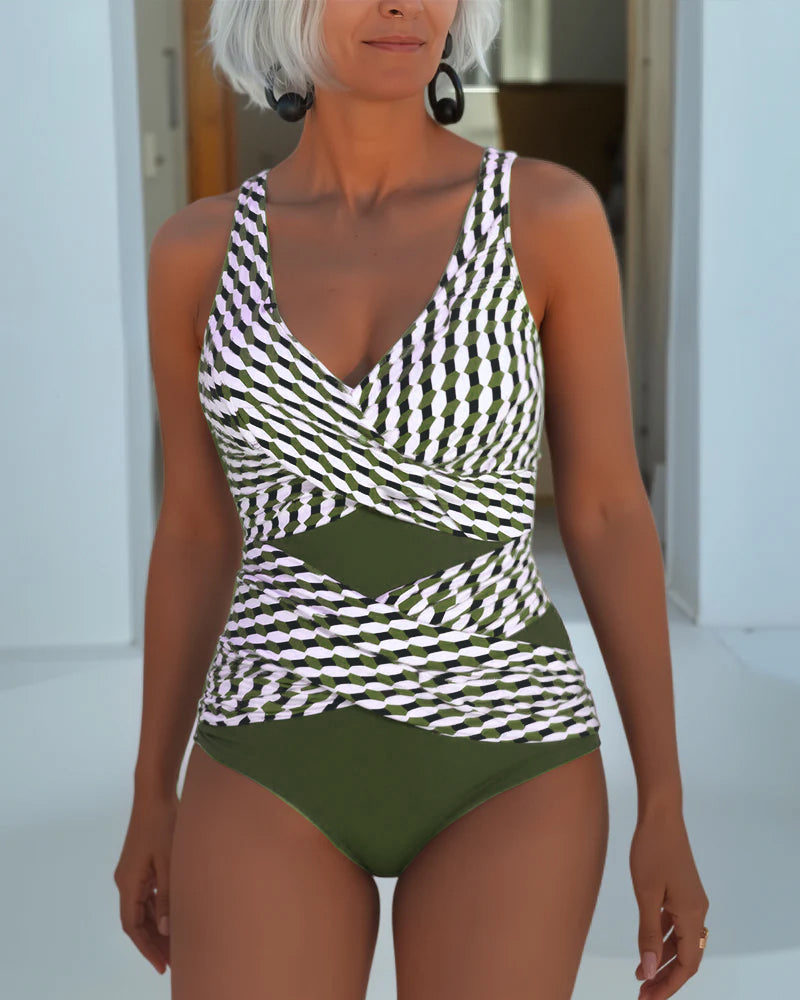 Ashley | Cross-Back Swimsuit for Resort Casual Wear