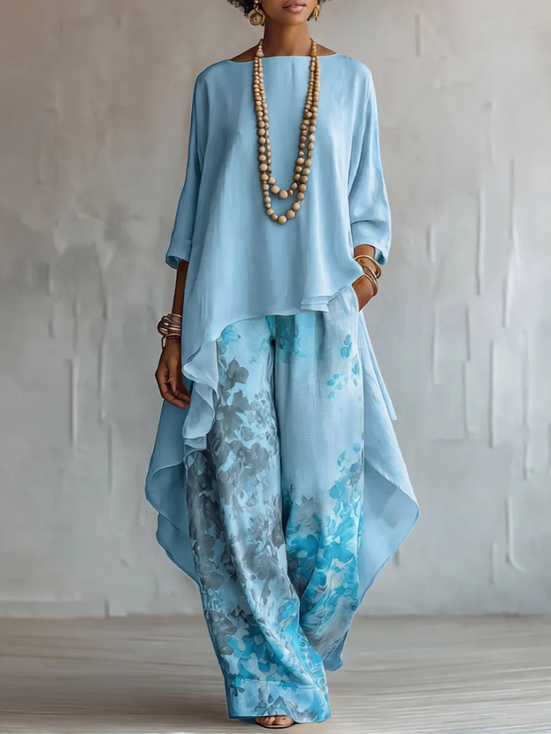 Ginevra | Asymmetrical Fluid Floral Set