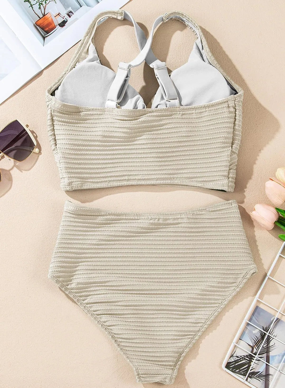 Coral | Wave Form Bikini