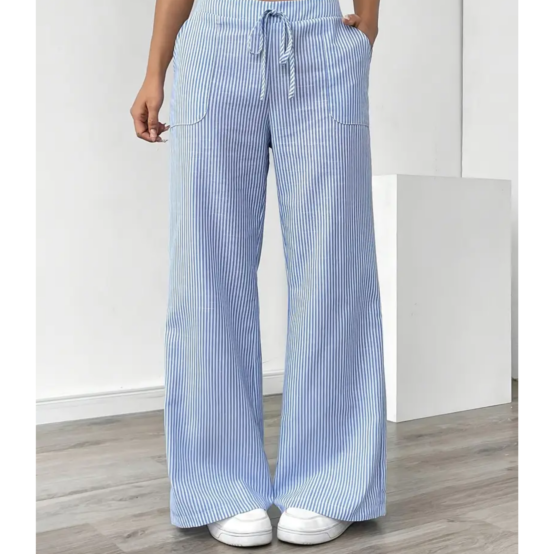 Amber™ | Striped Trousers With Pockets