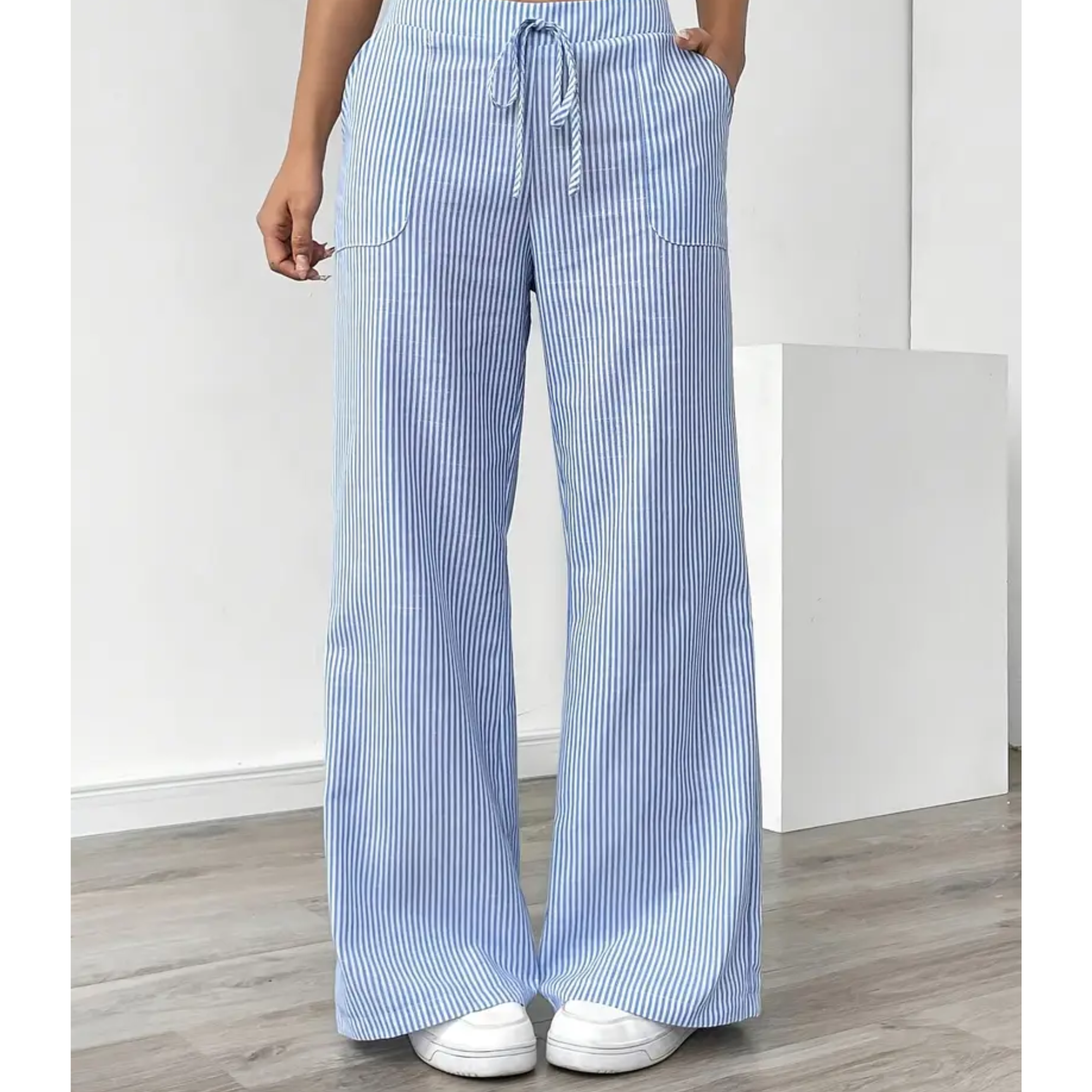 Amber™ | Striped Trousers With Pockets