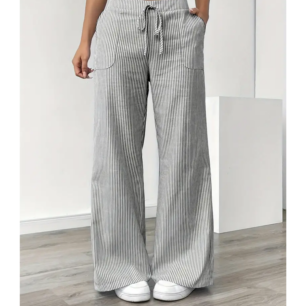 Amber™ | Striped Trousers With Pockets