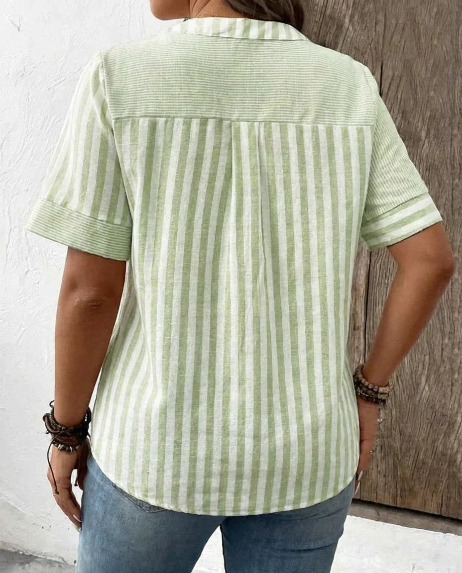 Frankie | Soft Striped Blouse