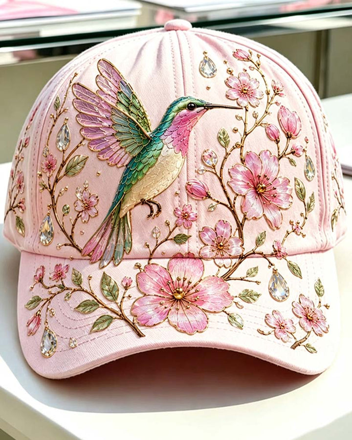 Flora | Embroidered Butterfly Baseball Cap