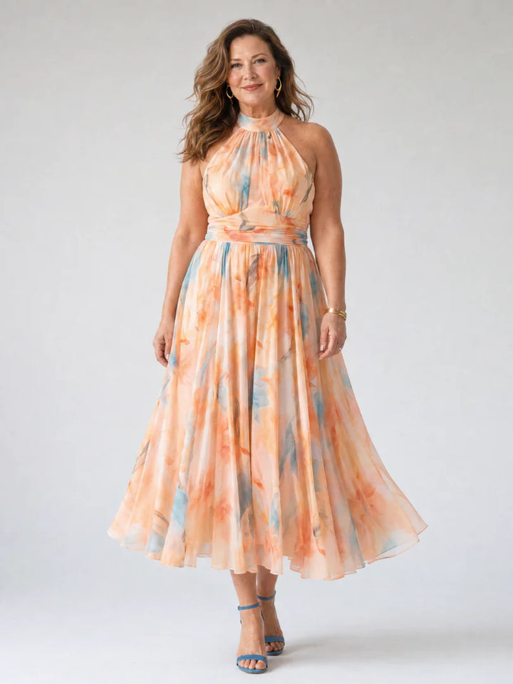 Elin | Soft Halter Midi Dress