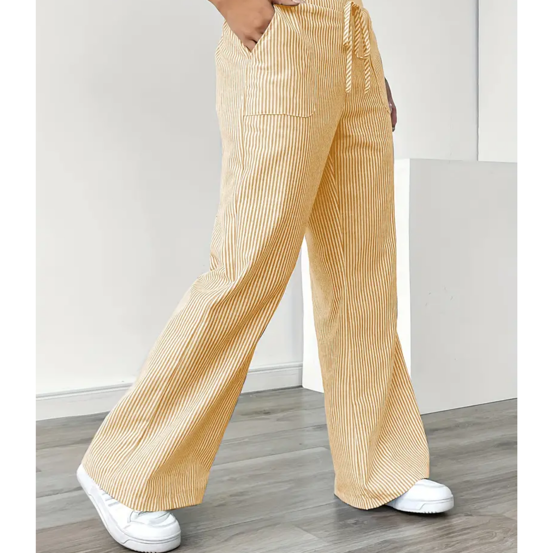 Amber™ | Striped Trousers With Pockets
