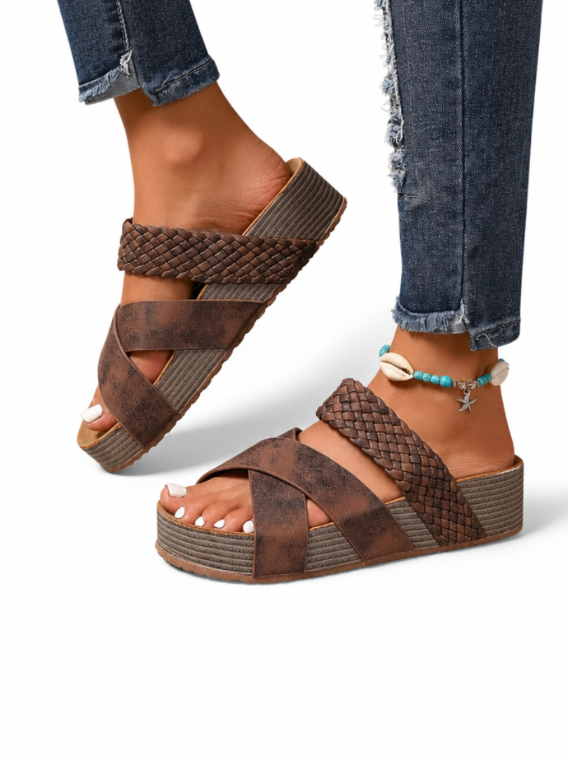 Abigail™ – Orthopaedic Leather Strap Sandals