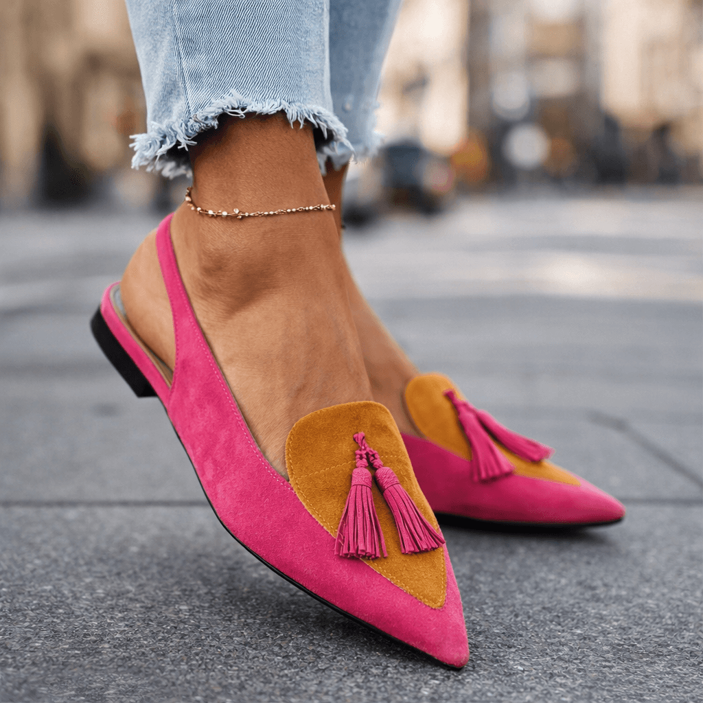 Élodie | Tasseled pointed-toe sandals