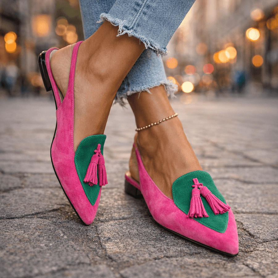 Élodie | Tasseled pointed-toe sandals