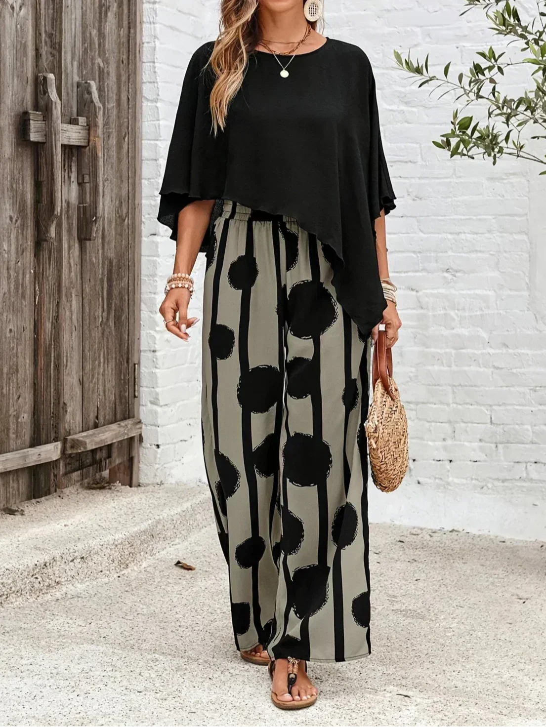 Kalliope | Elastic Waist Two-Piece Set
