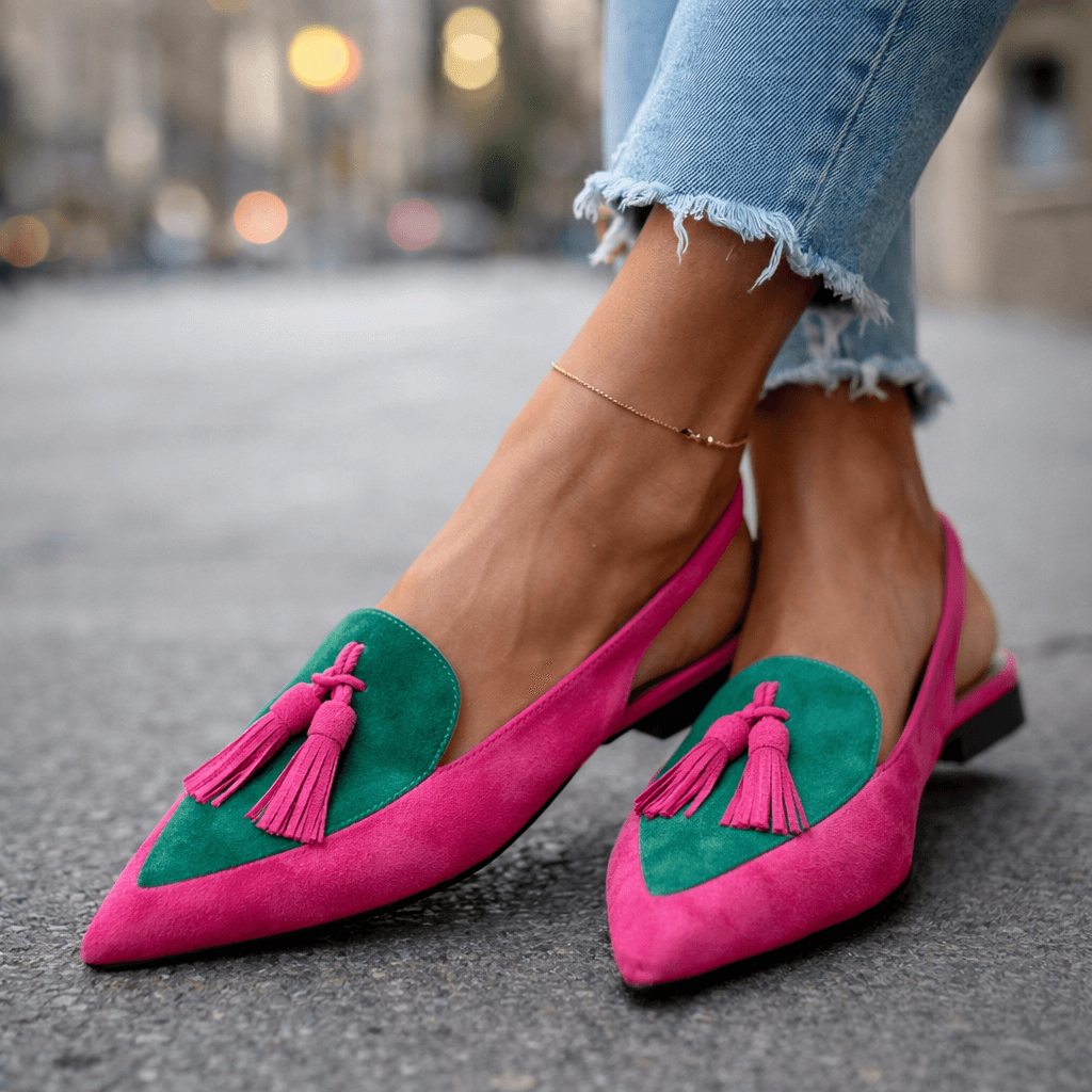Élodie | Tasseled pointed-toe sandals