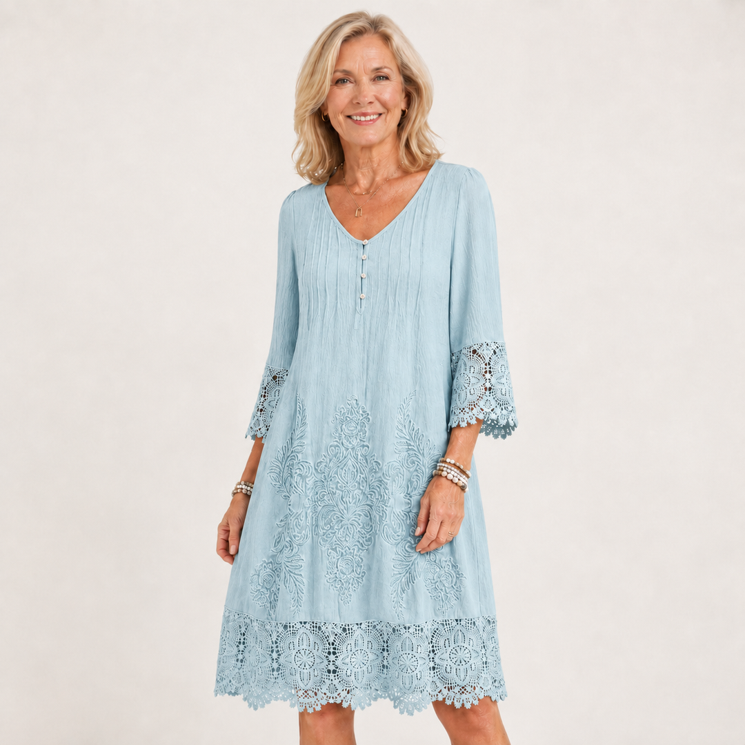 Genevieve | Vintage Lace Midi Dress