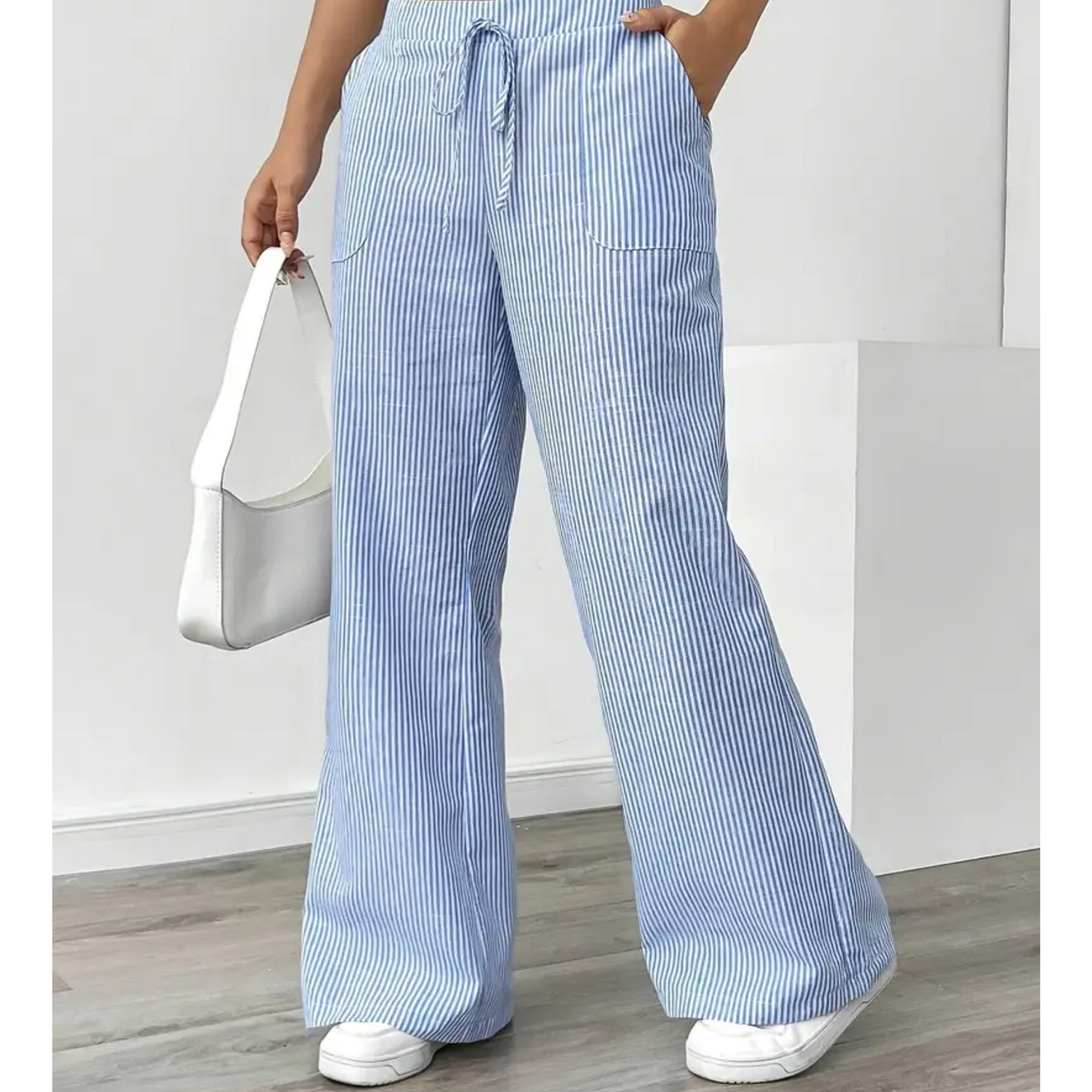 Amber™ | Striped Trousers With Pockets