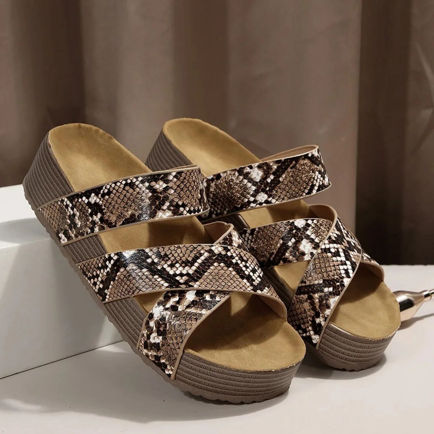 Abigail™ – Orthopaedic Leather Strap Sandals