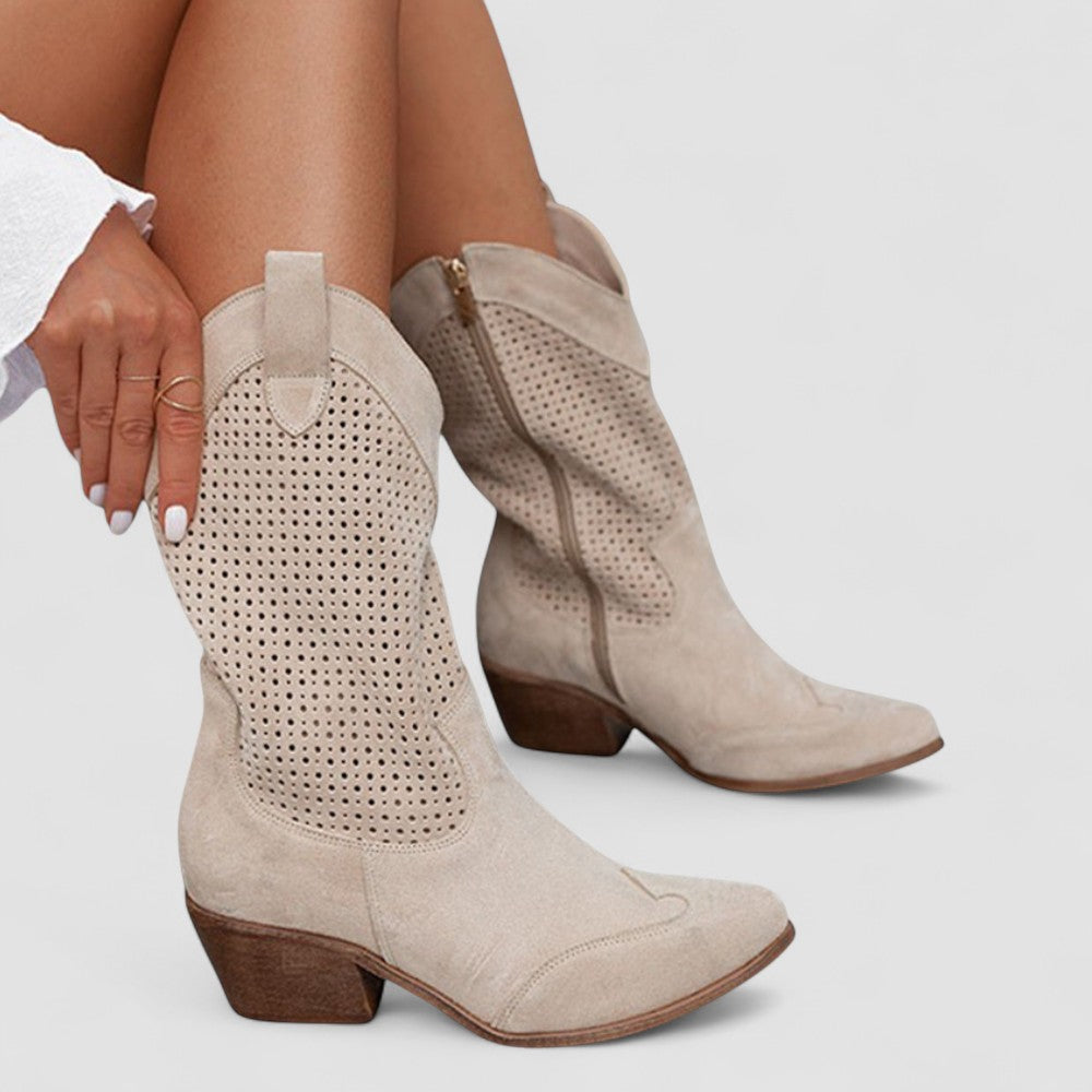 Wren Orthopaedic Boots - Beige detail 2