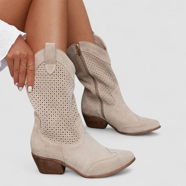 Wren Orthopaedic Boots - Beige detail 2