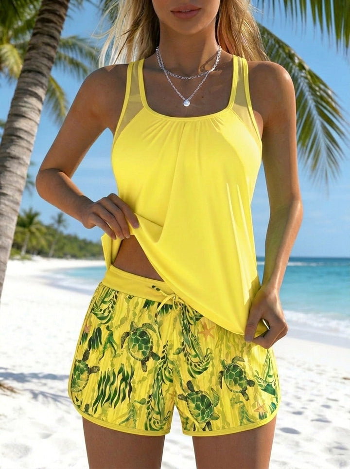 Silvia | Oceanic Tankini with Shorts