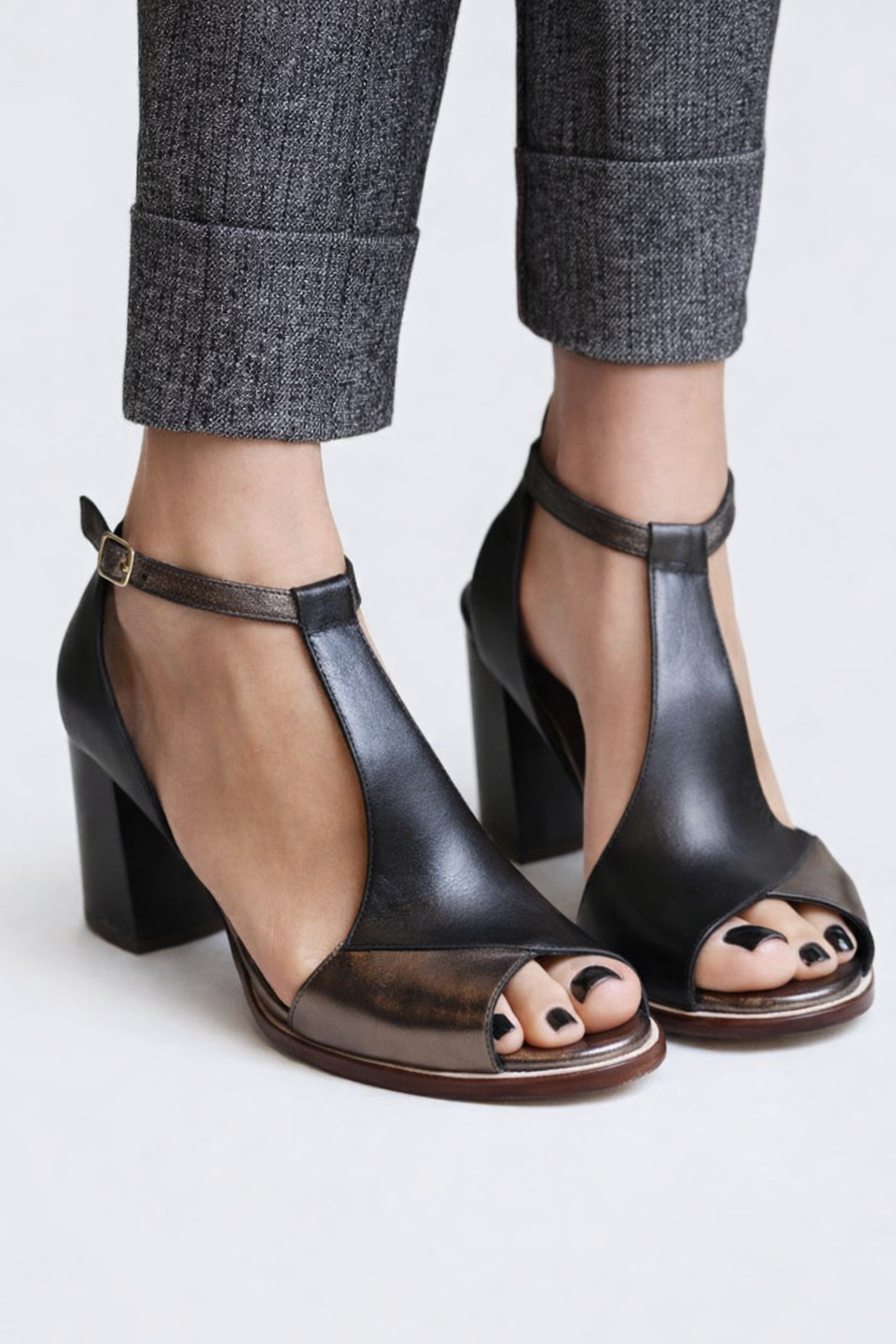 Lorenza | Geometric Heeled Sandals
