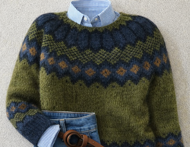 Jessica Heritage Nordic Knit Jumper detail 2