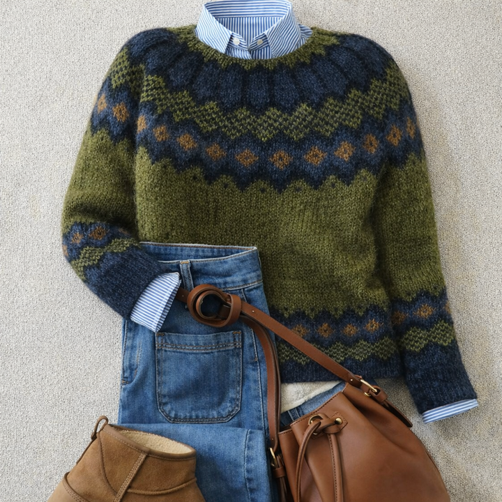 Jessica Heritage Nordic Knit Jumper detail 1