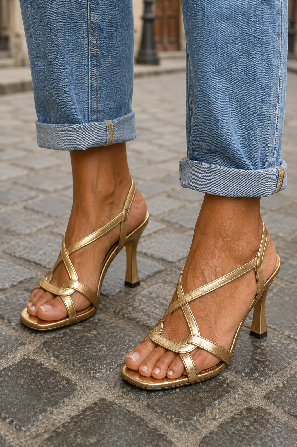 Cassie | Golden Summer Charm Sandals