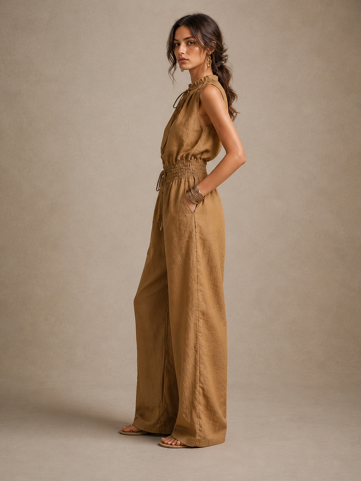 Constance Wide-Leg Jumpsuit detail