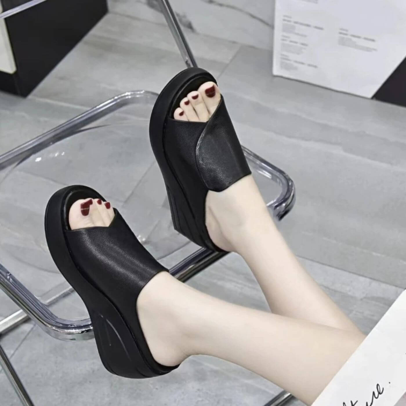 Eliza™ – Orthopaedic Slip-on Wedge Sandals