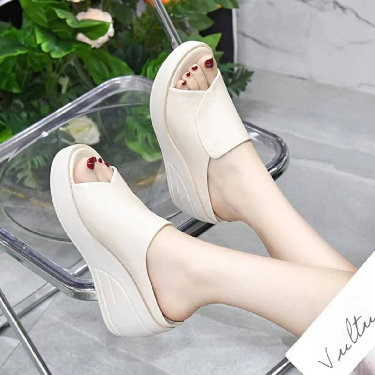 Eliza™ – Orthopaedic Slip-on Wedge Sandals