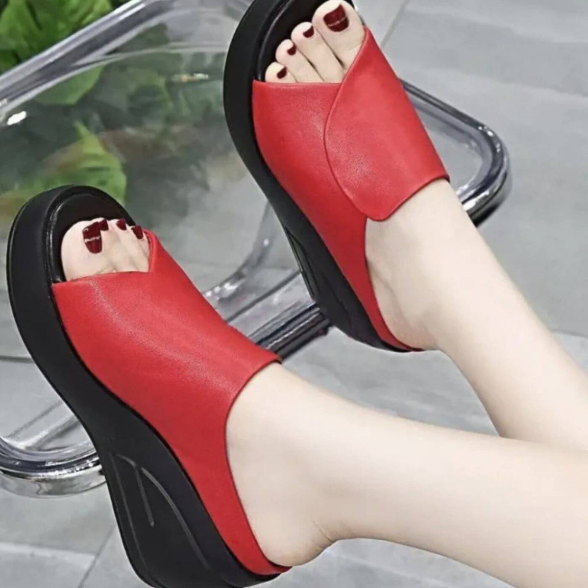Eliza™ – Orthopaedic Slip-on Wedge Sandals
