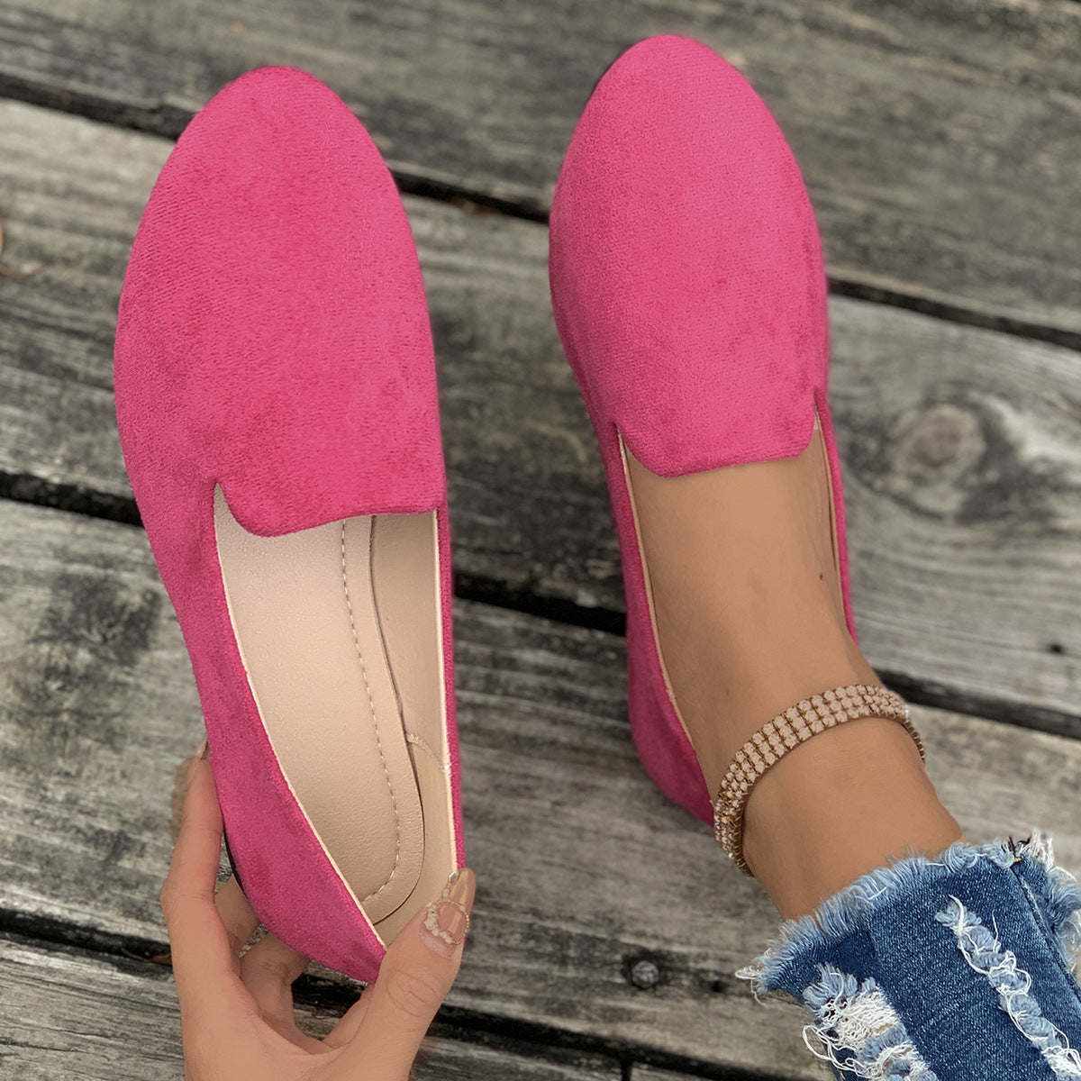 SHERNA | Women’s Solid Colour Flats