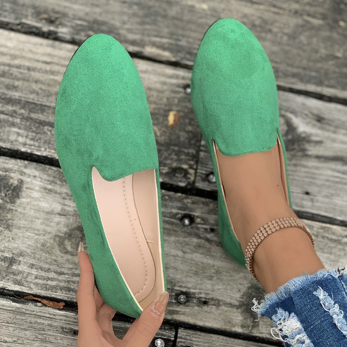 SHERNA | Women’s Solid Colour Flats
