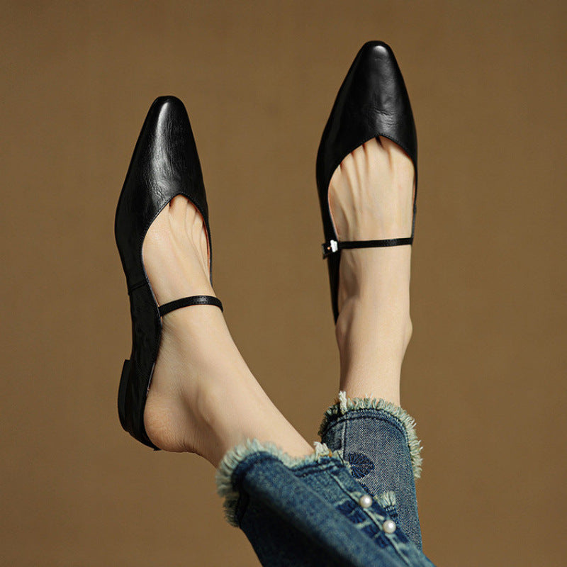 Orella Genuine Leather Mules