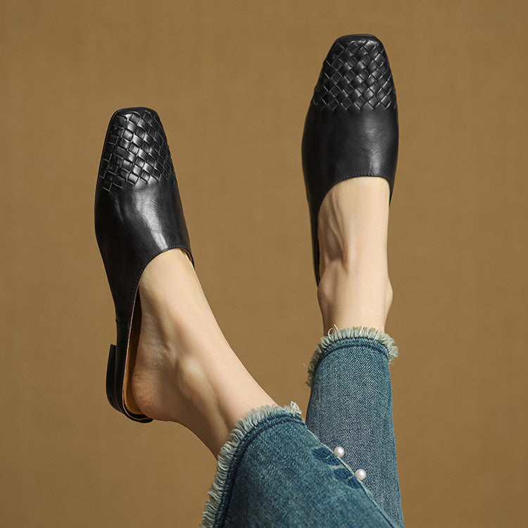 Genuine Leather Mules