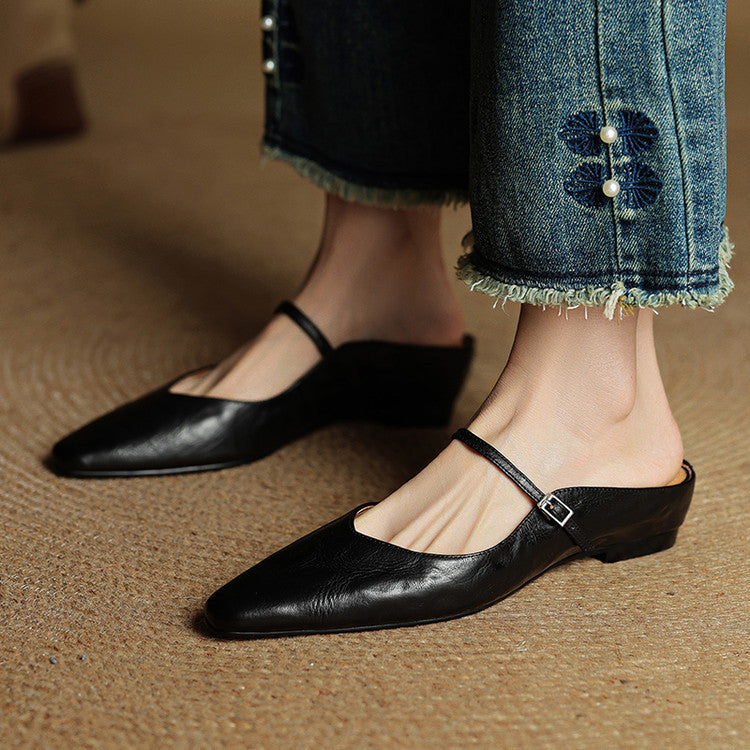 Renata | Mules in Genuine Leather