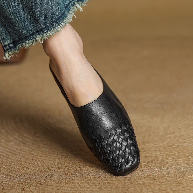 Genuine Leather Mules
