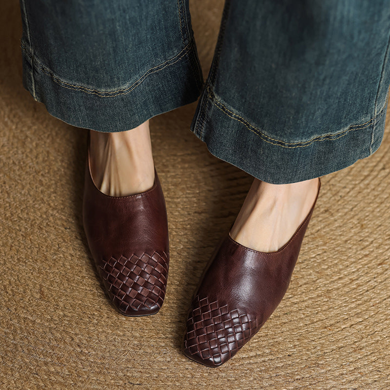 Genuine Leather Mules