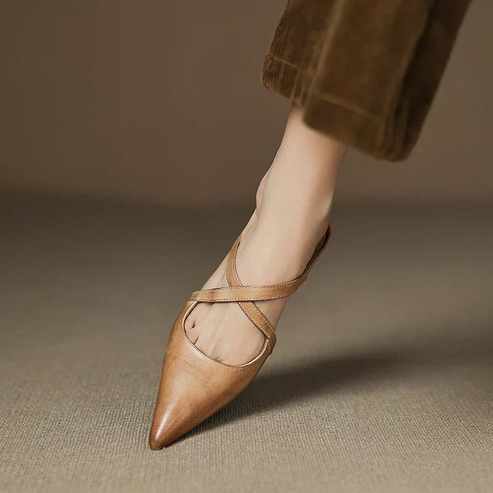 Aluna Genuine Leather Mules detail 15