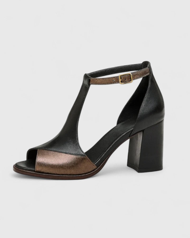 Lorenza | Geometric Heeled Sandals