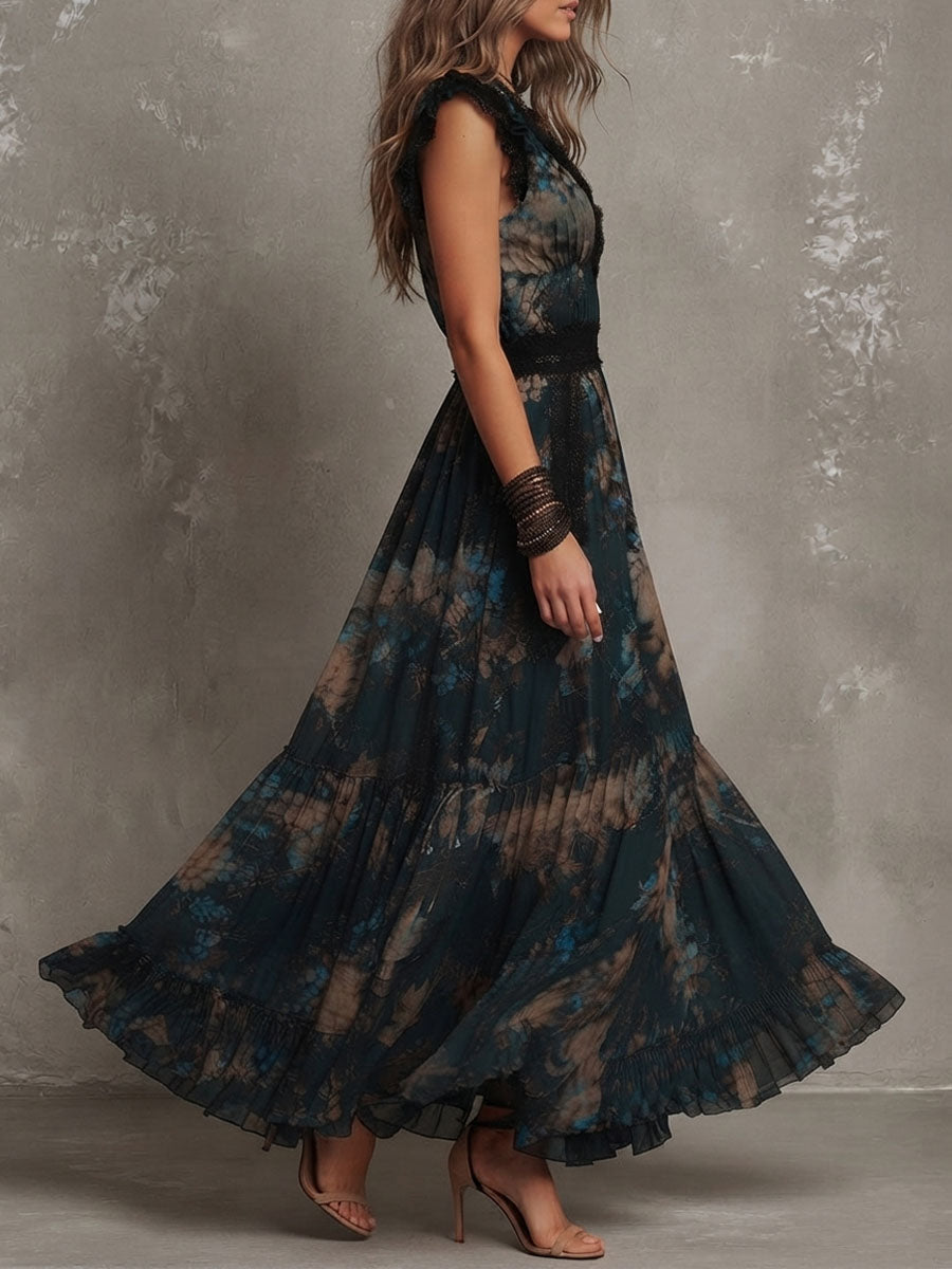 Prudence Floral Tiered Maxi Dress styled