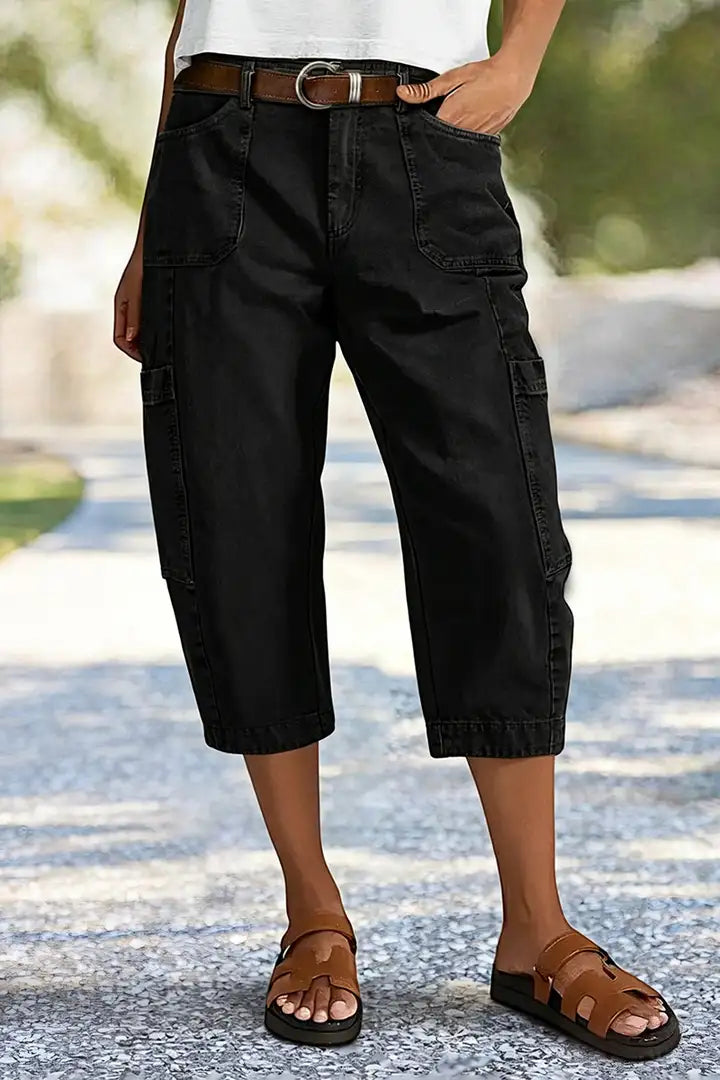 Harper | Casual Cargo Capri Trousers