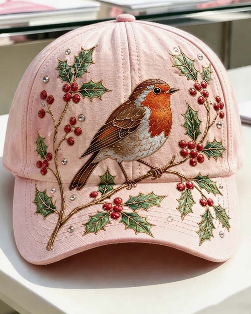Flora | Embroidered Butterfly Baseball Cap