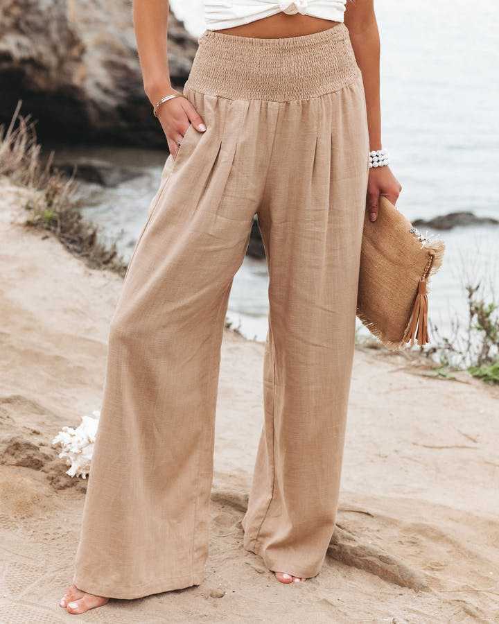 Susan™ | Flowing Beach Trousers with Wide Legs