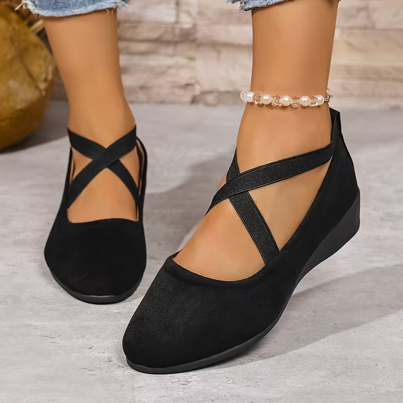 Delphine Comfort Wedge Ballet Flats detail 1